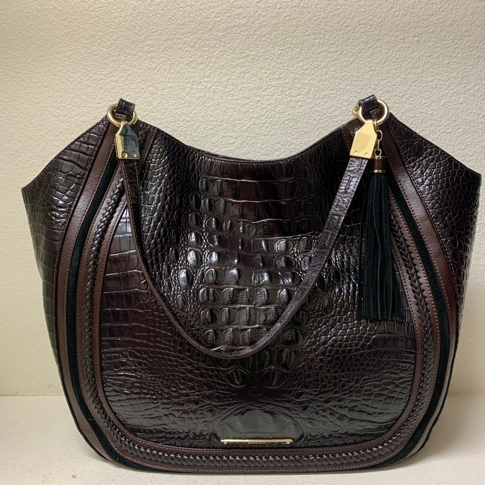 Brahmin Thelma Dark Cocoa Dalton XL Tote